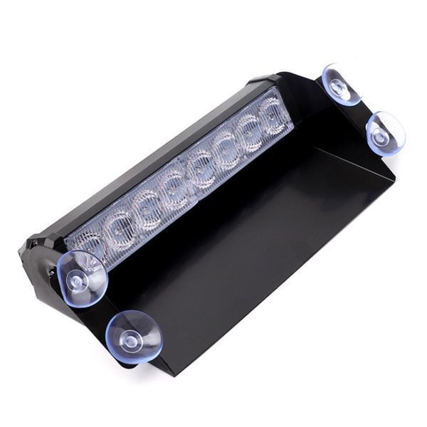 Стробоскоп на стекло, Проблесковый маячок на лобовое стекло СИНЕ_СИНИЙ (8 LED, 24Вт, 18 режимов 200х100х40мм) STROB_LOBHS51057S_BB фото