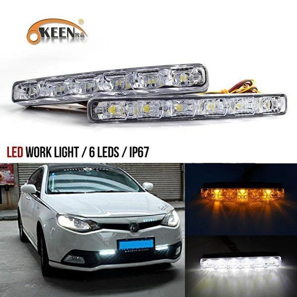 Денні ходові вогні з функцією бігаючого повороту Daylight-100 RUN 12 LED 12V ДХО/DRL DRL100_RUN фото