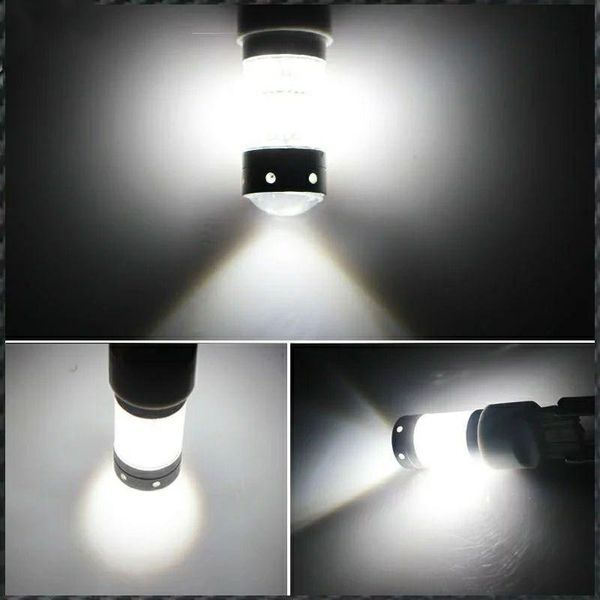 Автомобільні LED-лампи HP73 БІЛА в ЗАДНІЙ хід, ДХО, СТОП &mdash; ЯРКА з цоколем 1156 (P21W) (BA15S) 12 В, 6 Вт, 12 1156WH_#73 фото