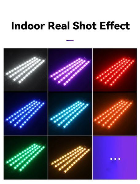 12 LED RGB світлодіодне підсвічування салону з мікрофоном (реагує на звук), через додаток, 16 режимів, usb ATMO_12LED_USB/1 фото