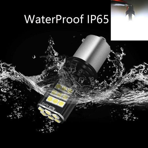 Автомобільні LED-лампи HP81 БІЛА в ЗАДНІЙ хід, ДХО, СТОП &mdash; ЯРКА з цоколем 1156 (P21W) (BA15S) 12 в, 4 Вт, 24 1156WH_#81 фото