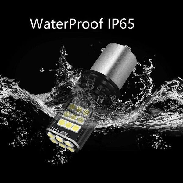 Автомобільні LED-лампи HP81 БІЛА в ЗАДНІЙ хід, ДХО, СТОП &mdash; ЯРКА з цоколем 1156 (P21W) (BA15S) 12 в, 4 Вт, 24 1156WH_#81 фото