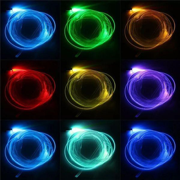 RGB різнокольоровий Неон в авто, 5 LED 6 м Холодний неон, Неонове підсвічування, Гнучкий неон(6 метрів, 5 ламп, APP) ELWIRE_6MRGB_APP фото