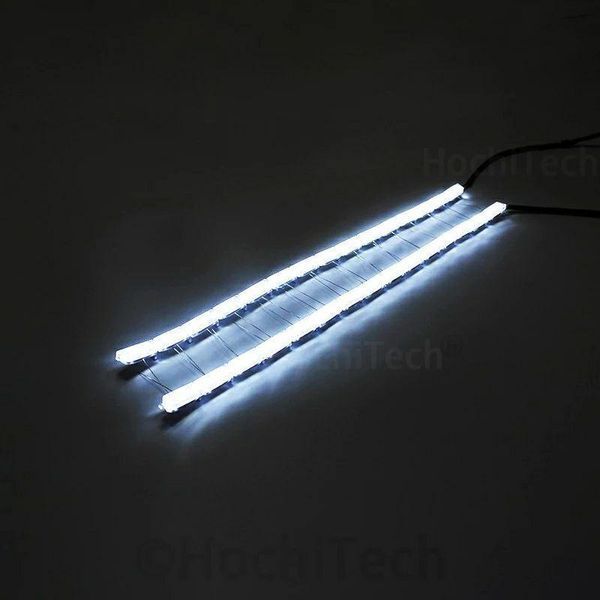 Гнучкі денні ходові вогні з поворотом, що біжить CRYSTAL LED Strip DRL (к-кт 2x60 см) білий + жовтий DRL_CRYST_60 фото