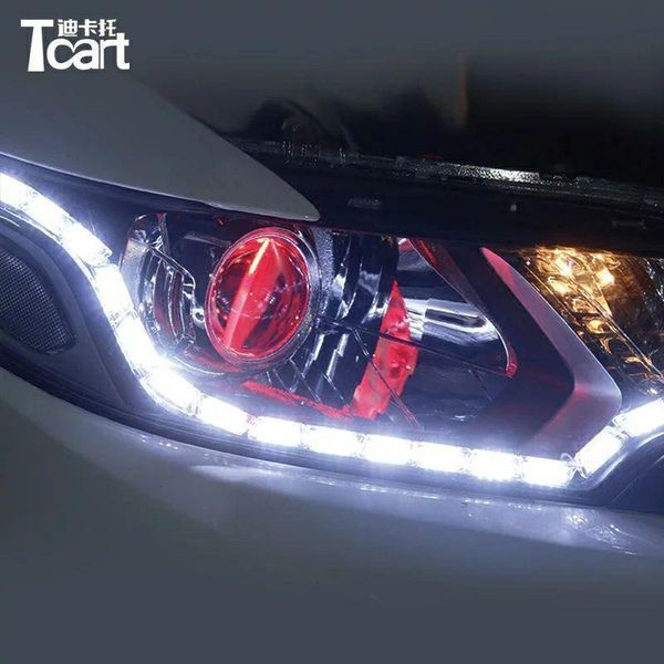 Гнучкі денні ходові вогні з поворотом, що біжить CRYSTAL LED Strip DRL (к-кт 2x60 см) білий + жовтий DRL_CRYST_60 фото