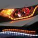 Гнучкі денні ходові вогні з поворотом, що біжить CRYSTAL LED Strip DRL (к-кт 2x60 см) білий + жовтий DRL_CRYST_60 фото 1