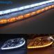 Гнучкі денні ходові вогні з поворотом, що біжить CRYSTAL LED Strip DRL (к-кт 2x60 см) білий + жовтий DRL_CRYST_60 фото 10
