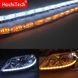 Гнучкі денні ходові вогні з поворотом, що біжить CRYSTAL LED Strip DRL (к-кт 2x60 см) білий + жовтий DRL_CRYST_60 фото 9