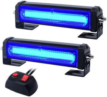 Стробоскопы СИНИЕ, LED проблесковые маячки, полицейские мигалки (2 COB LED фонаря 30Вт 9 Режимов)/2шт STROB_MY079ABB фото