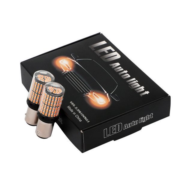 Автомобільна LED-лампа 144 діоди ГАРХНА, СТОП-СИГНАЛ &mdash; ОЧЕНЬ ЯРКА з цоколем 1157 (P21/5W) (BA15S) CAN BUS 144LED_1157RED фото