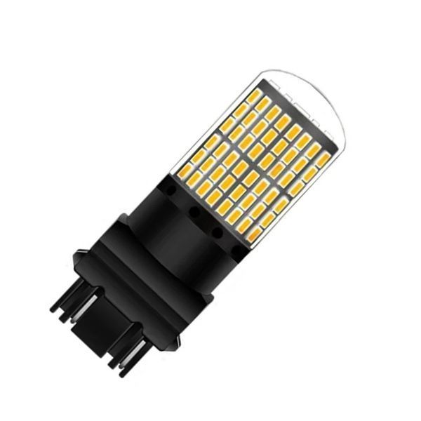 Автомобільна LED лампа 144 діода ЖОВТА, СТОП-СИГНАЛ - ДУЖЕ ЯРКА з цоколем 3057 CAN BUS 144LED_3057Yellow фото